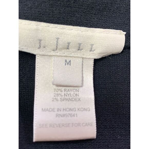 J.Jill Black Button Down Cardigan Medium Fall Casual - Picture 4 of 9